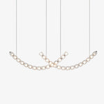 Gabriel Curved LED Chandelier — Customizable Modern Statement Light