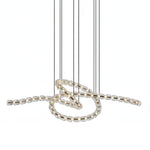 Gabriel Twist LED Chandelier — Custom Designer Pendant for Luxury Interiors
