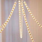 Gabriel Gold Crystal Chandelier – Sculptural LED Pendant for Modern Interiors