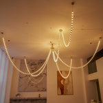 Gabriel Gold Crystal Chandelier – Sculptural LED Pendant for Modern Interiors