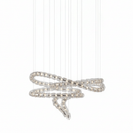 Gabriel Spiral LED Chandelier — Modern Sculptural Pendant Light for Luxury Interiors