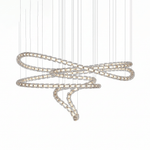 Gabriel Spiral LED Chandelier — Modern Sculptural Pendant Light for Luxury Interiors