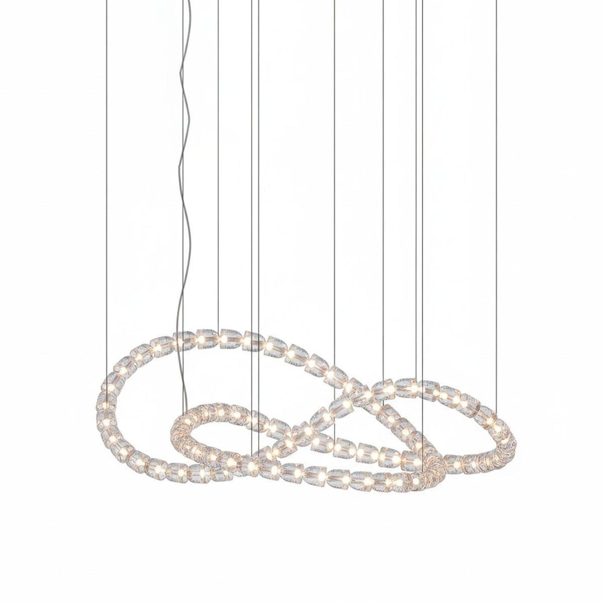 Gabriel Infinity LED Chandelier – 81-Light Crystal Pendant for Grand Interiors