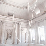 Gabriel Gold Crystal Chandelier – Sculptural LED Pendant for Modern Interiors