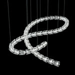 Gabriel Spiral LED Chandelier — Modern Sculptural Pendant Light for Luxury Interiors