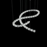 Gabriel Spiral LED Chandelier — Modern Sculptural Pendant Light for Luxury Interiors