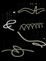 Gabriel Twist LED Chandelier — Custom Designer Pendant for Luxury Interiors