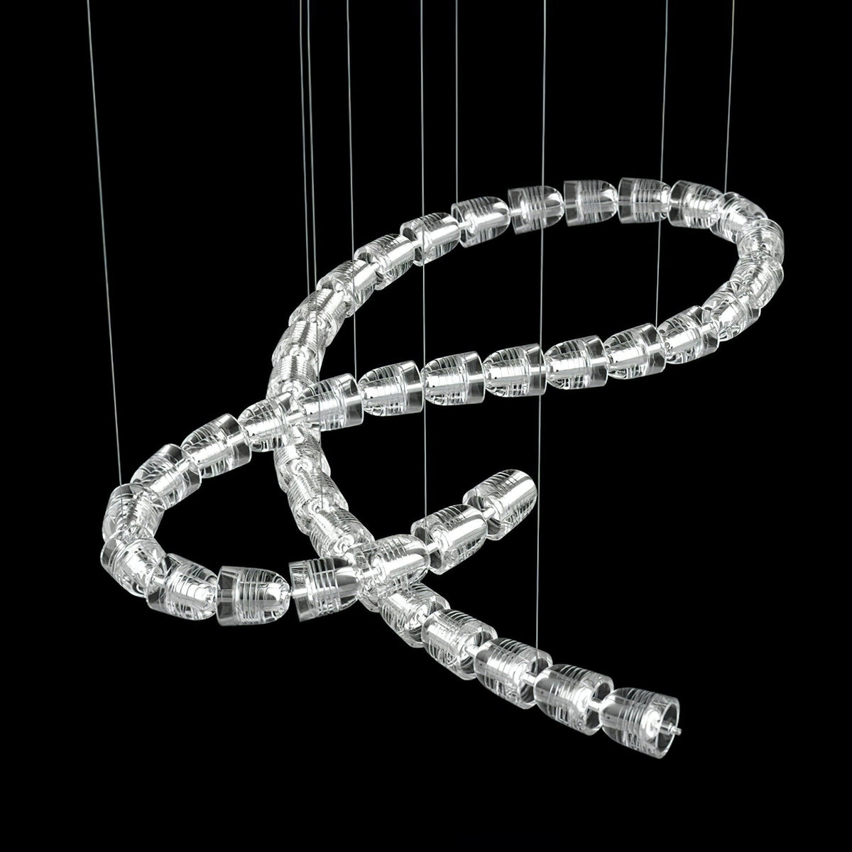 Gabriel Knot LED Chandelier – Customizable Modern Statement Lighting for Luxury Interiors