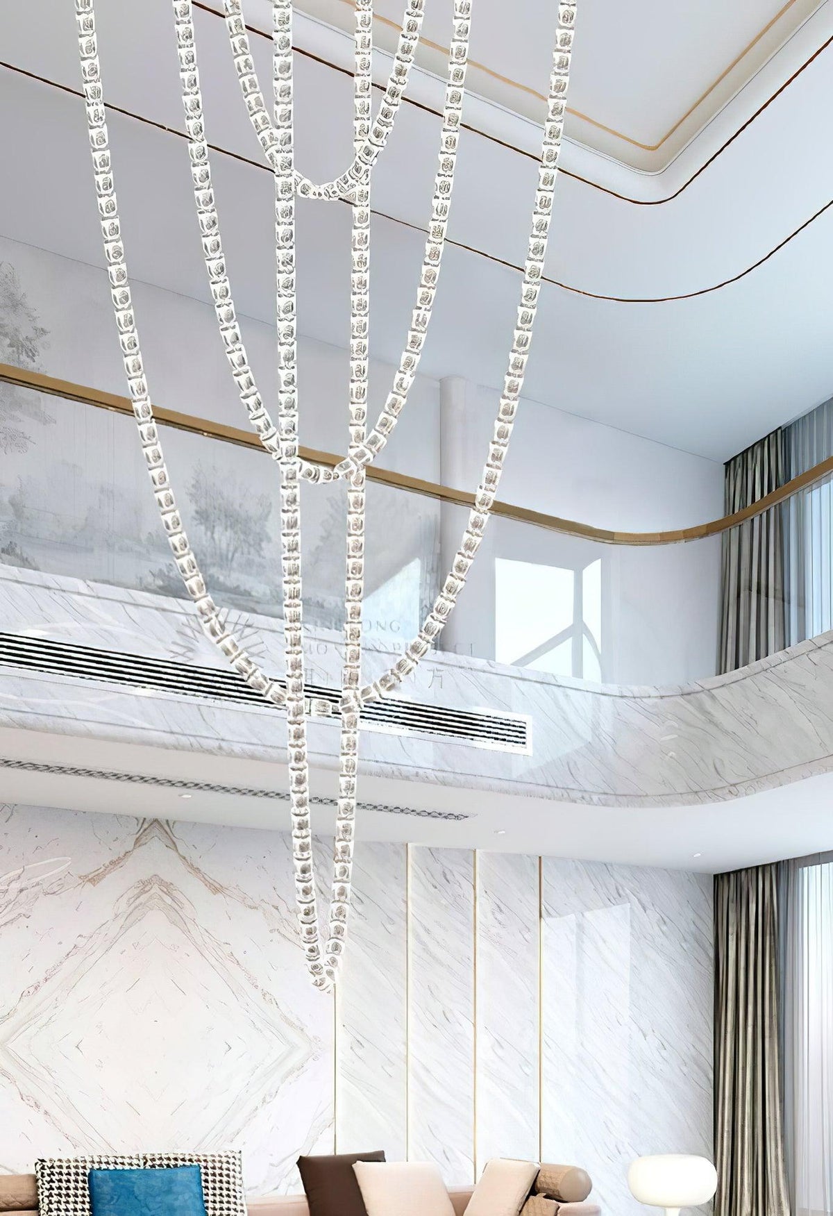 Gabriel Infinity LED Chandelier – 81-Light Crystal Pendant for Grand Interiors