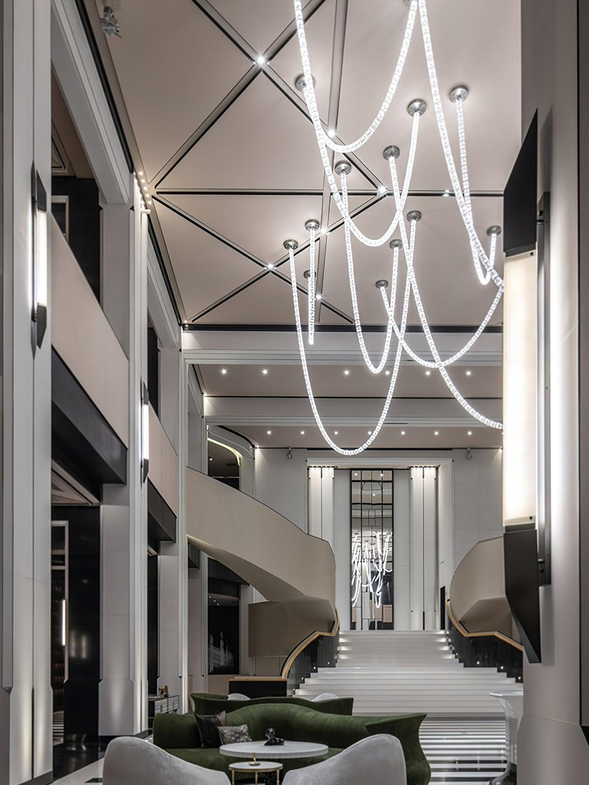 Gabriel LED Chandelier – Customizable Modern Branch Light for Luxury Interiors