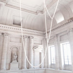 Gabriel Gold Crystal Chandelier – Sculptural LED Pendant for Modern Interiors
