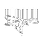 Gabriel Spiral LED Chandelier — Modern Sculptural Pendant Light for Luxury Interiors