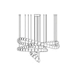 Gabriel Spiral LED Chandelier — Modern Sculptural Pendant Light for Luxury Interiors