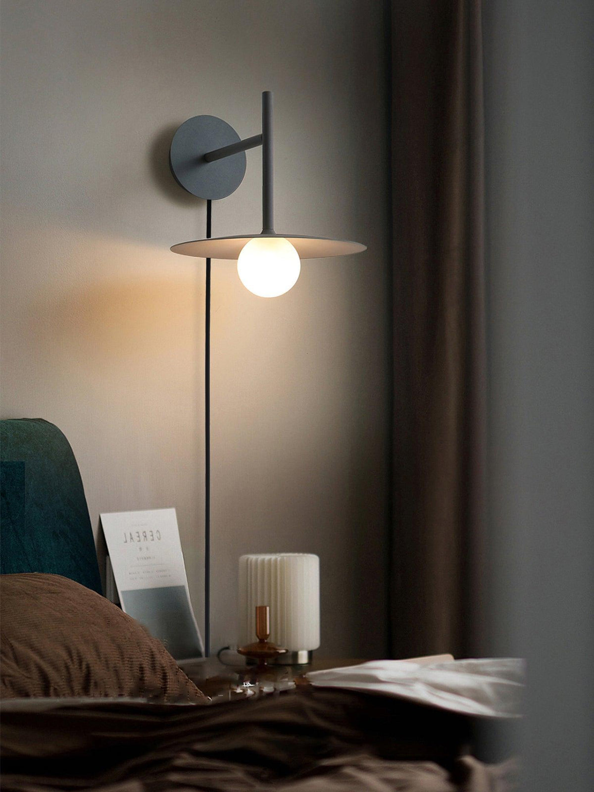 Gea Iron Plug In Wall Lamp