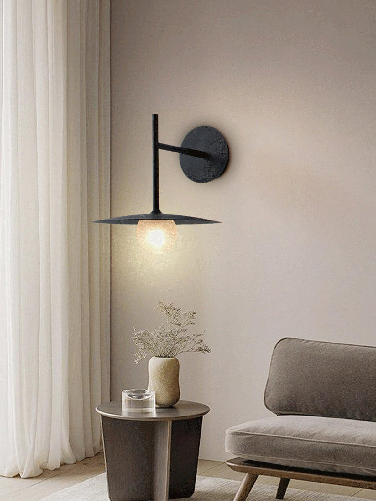 Gea Iron Plug In Wall Lamp