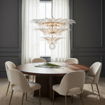 Palm Grove Glass Chandelier – Handcrafted Murano-Style Pendant Light for Dining & Living Rooms