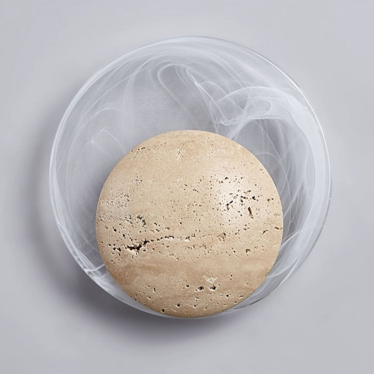 Genesis Travertine Wall Sconce | Natural Stone LED Wall Light