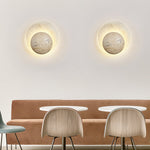 Genesis Travertine Wall Sconce | Natural Stone LED Wall Light