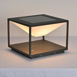 Geo Frame Solar Outdoor Light – Modern Minimalist LED Lantern