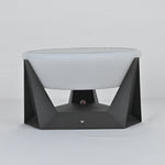 Geobase Solar Outdoor Post Light – Modern Geometric LED Garden Lamp