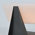Geobase Solar Outdoor Post Light – Modern Geometric LED Garden Lamp