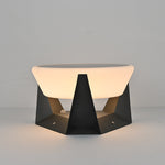 Geobase Solar Outdoor Post Light – Modern Geometric LED Garden Lamp
