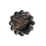 Geode Marble & Onyx Decorative Ashtray with Scalloped Edge