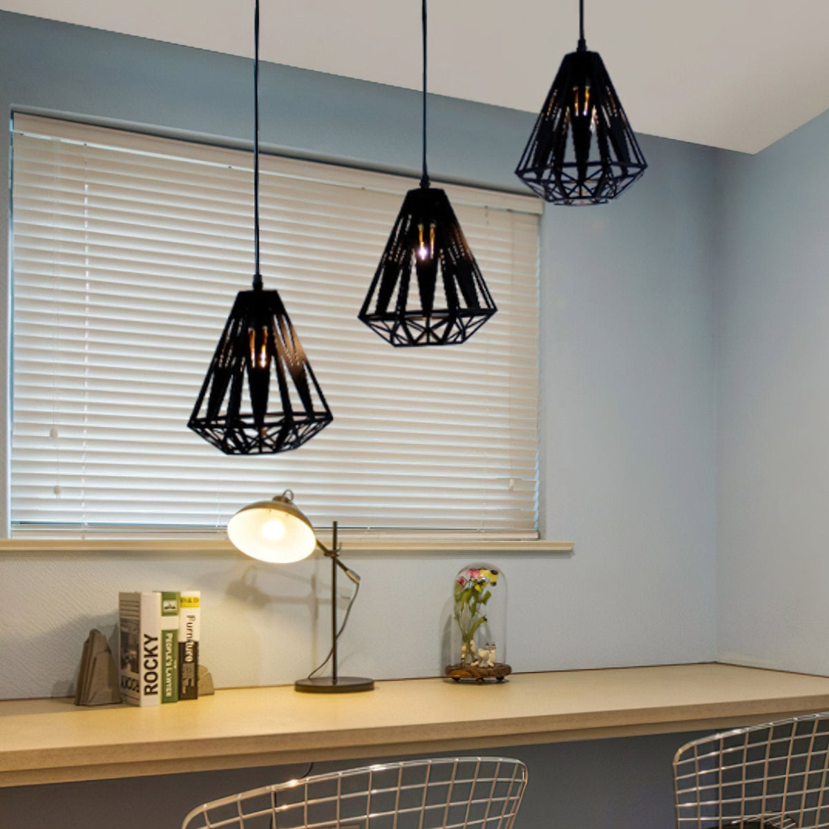 Geometric Cage Pendant Light