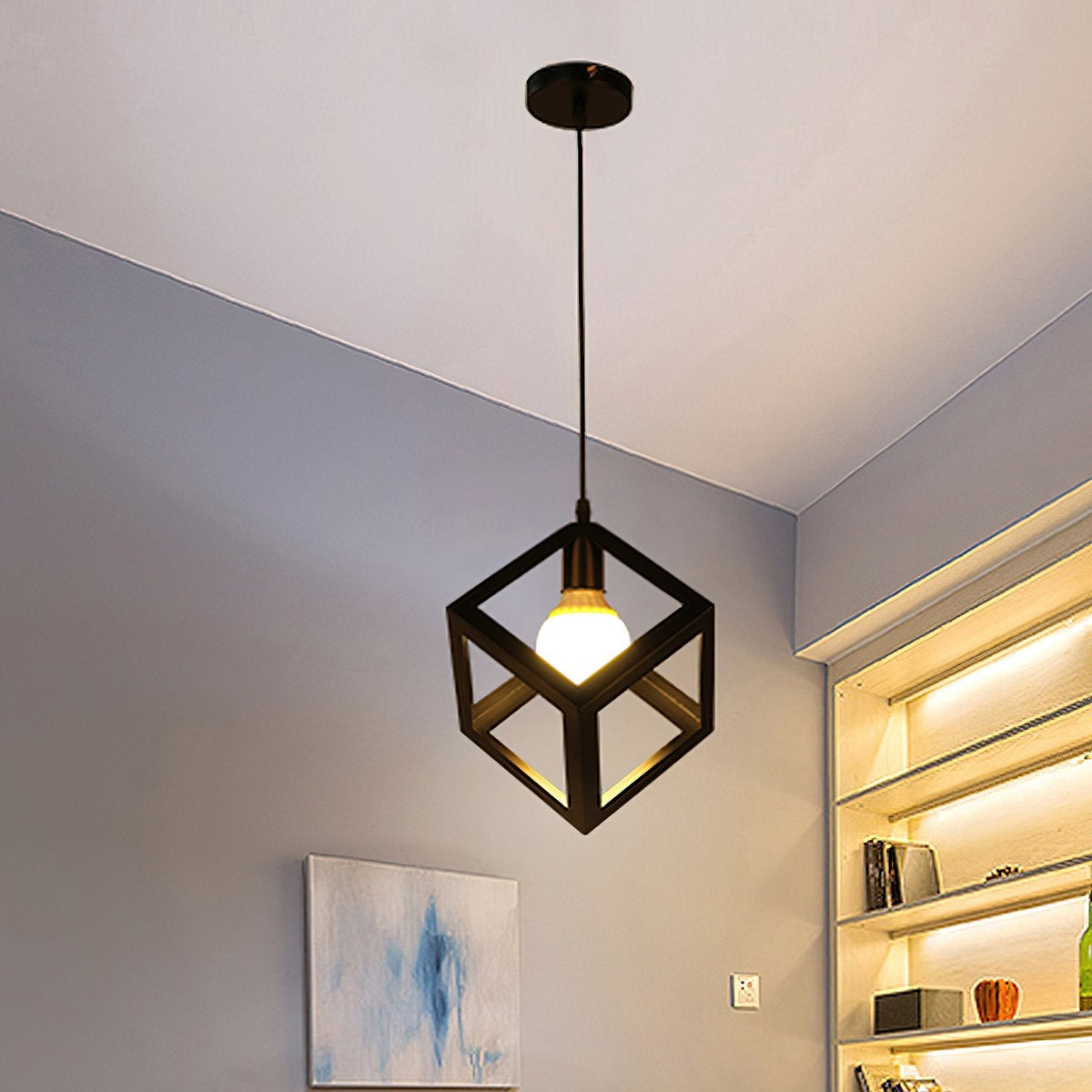 Geometric Cage Pendant Light