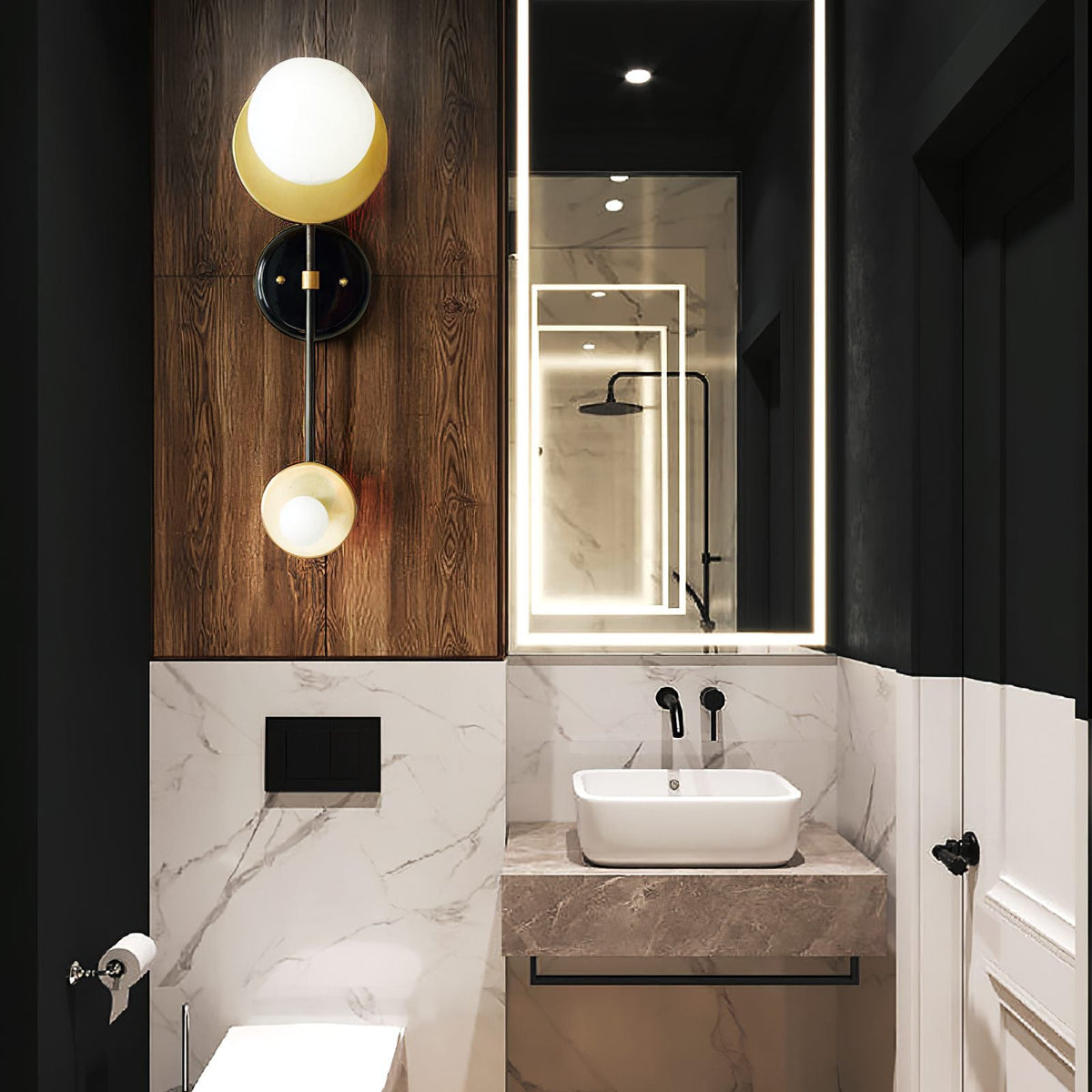 Geometric Composition Wall Light