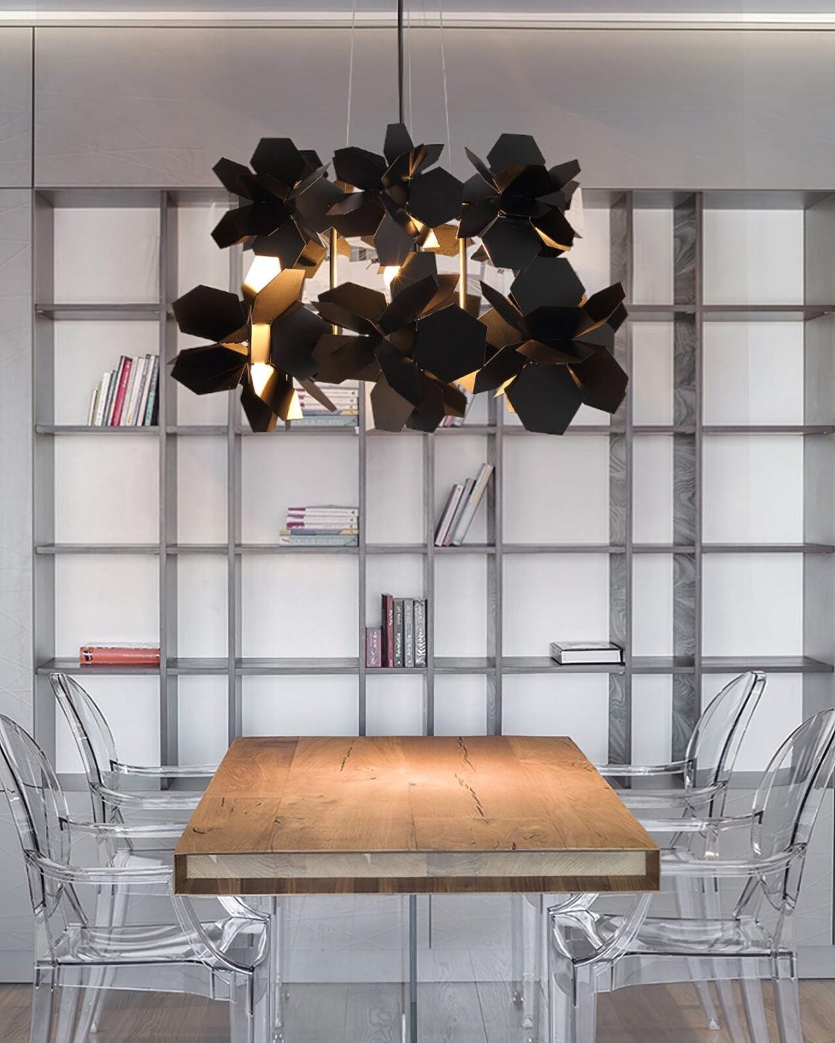 Geometric Cumulus Chandelier