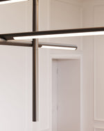 Geometric Linear LED Pendant Light – Modern Art-Inspired Illumination