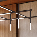 Geometric Linear LED Pendant Light – Modern Art-Inspired Illumination