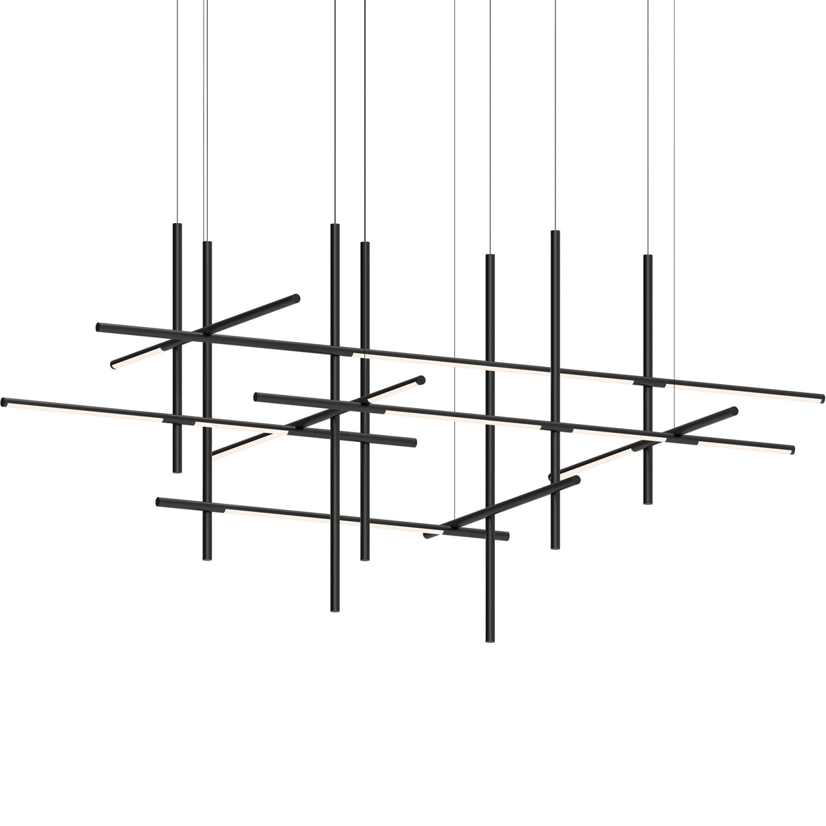 Geometric Linear LED Pendant Light – Modern Art-Inspired Illumination
