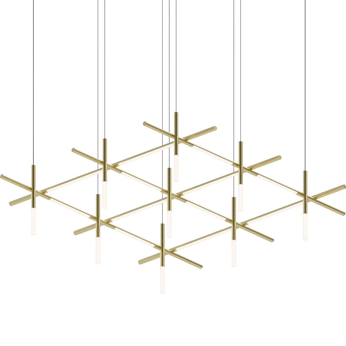 Geometric Linear LED Pendant Light – Modern Art-Inspired Illumination