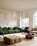 Geometric Linear LED Pendant Light – Modern Art-Inspired Illumination