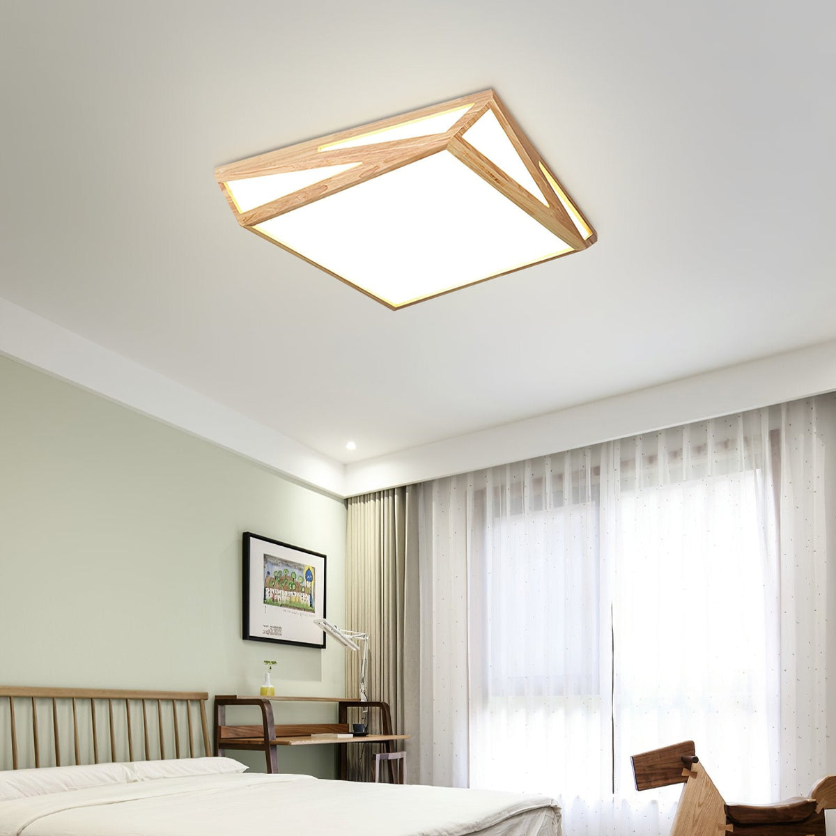 Geometric Triangular Ceiling Lamp