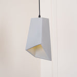 Georgia Faceted Concrete Pendant Light – Hand-Cast Brutalist Ceiling Lamp