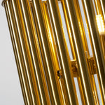 Gilded Cage Table Lamp – Sculptural White Marble & Gold Table Light