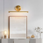 Gildra Arc Vanity Wall Light in Brushed Gold with Integrated LED