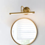 Gildra Arc Vanity Wall Light in Brushed Gold with Integrated LED