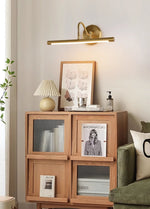 Gildra Arc Vanity Wall Light in Brushed Gold with Integrated LED