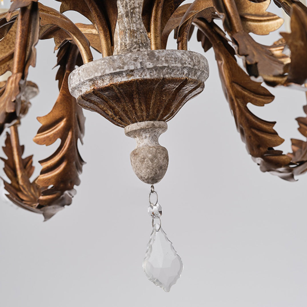 giltwood-wood-chandelier