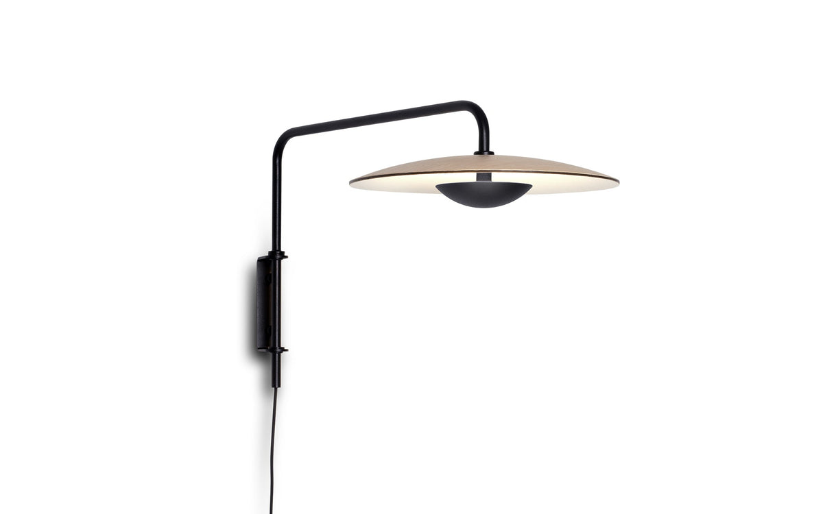 Ginger Plug-In Wall Sconce – Modern LED Wall Light for Bedroom & Living Room
