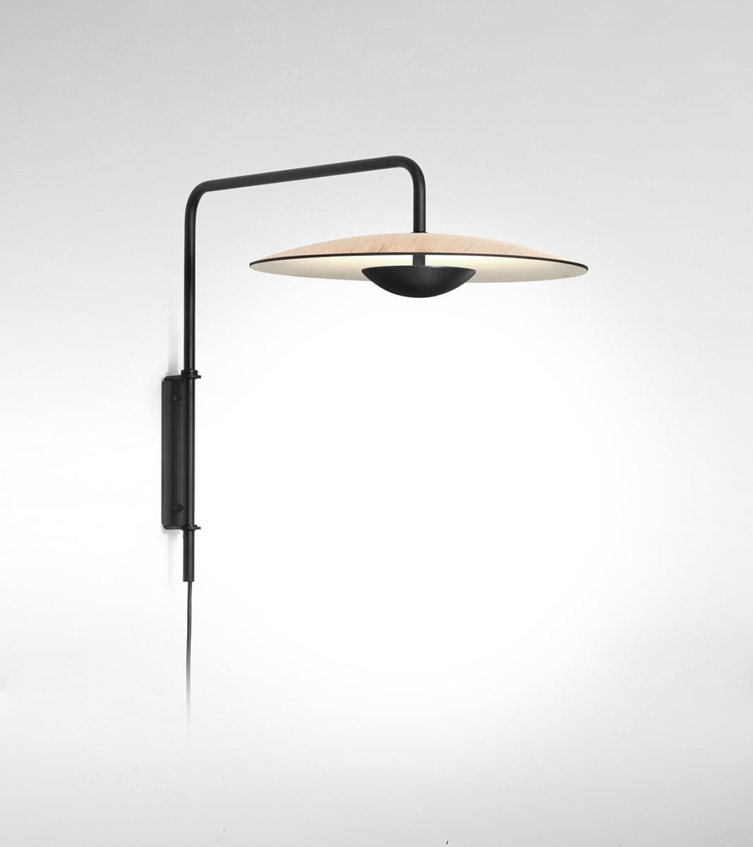 Ginger Plug-In Wall Sconce – Modern LED Wall Light for Bedroom & Living Room