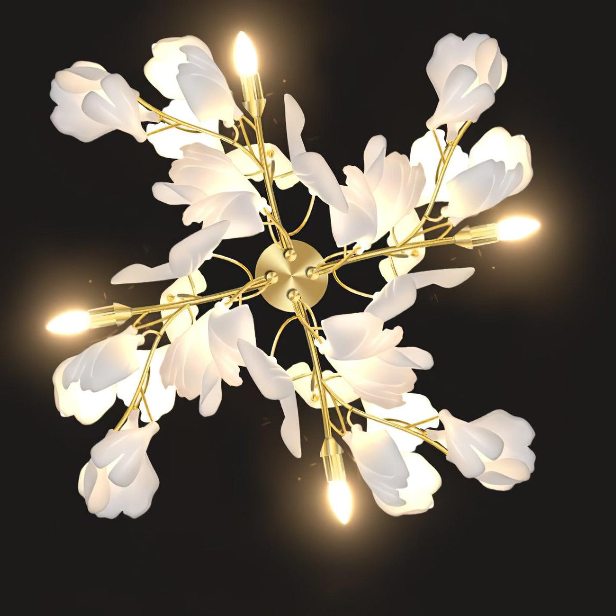 Gingko Flowers Plug In Wall Lamp