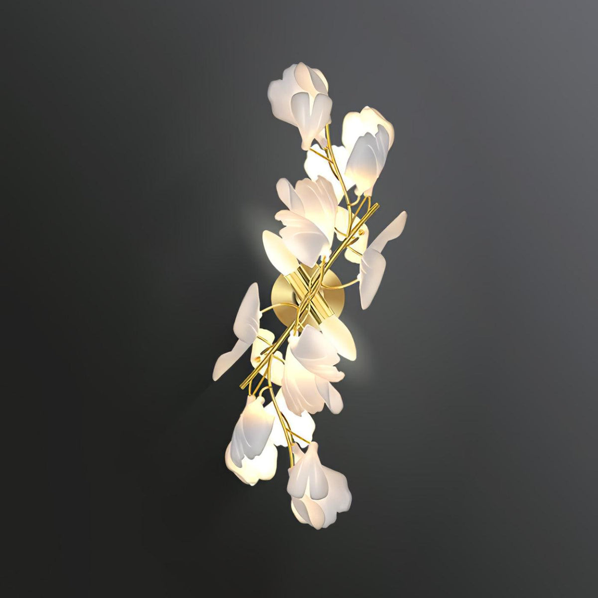 Gingko Flowers Plug In Wall Lamp