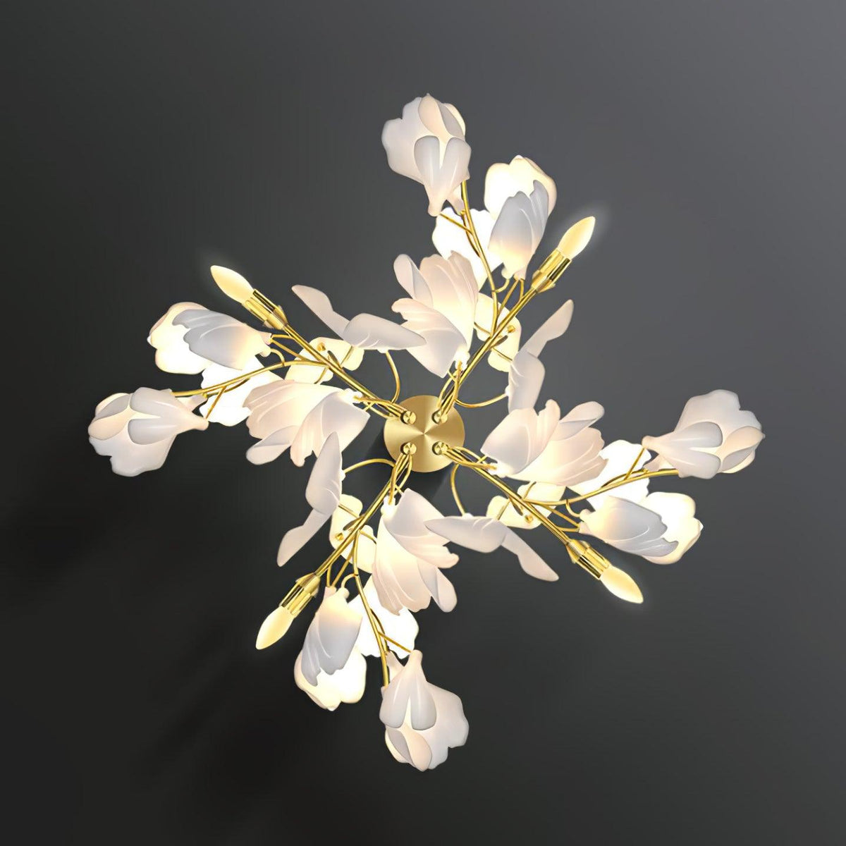 Gingko Flowers Plug In Wall Lamp