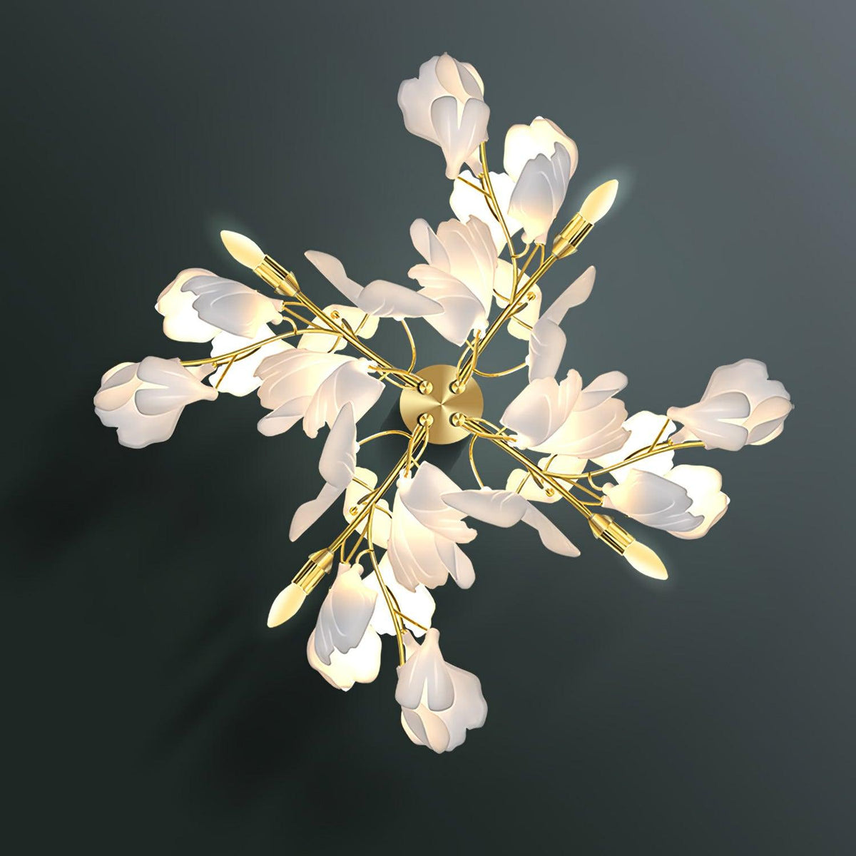 Gingko Flowers Plug In Wall Lamp