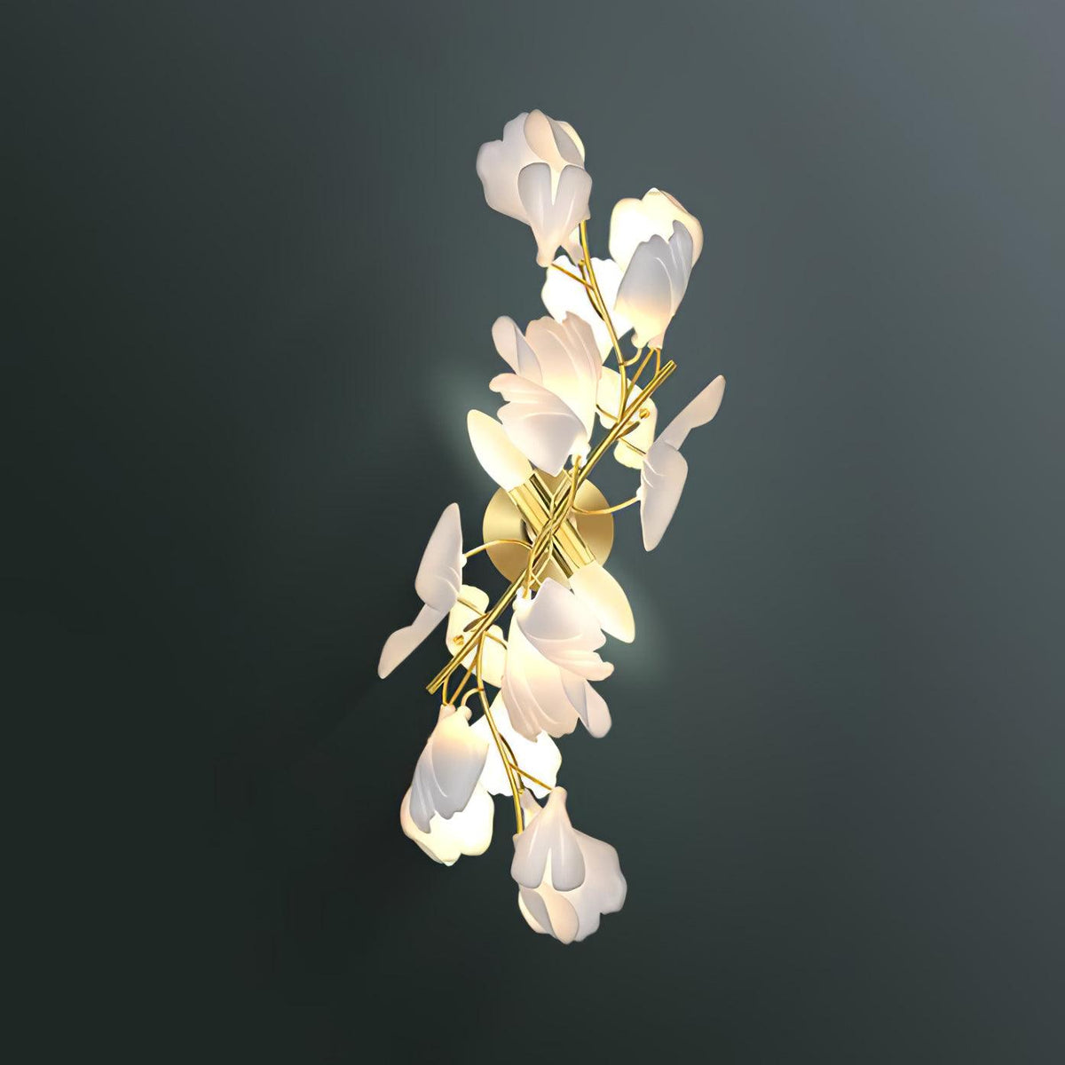 Gingko Flowers Plug In Wall Lamp